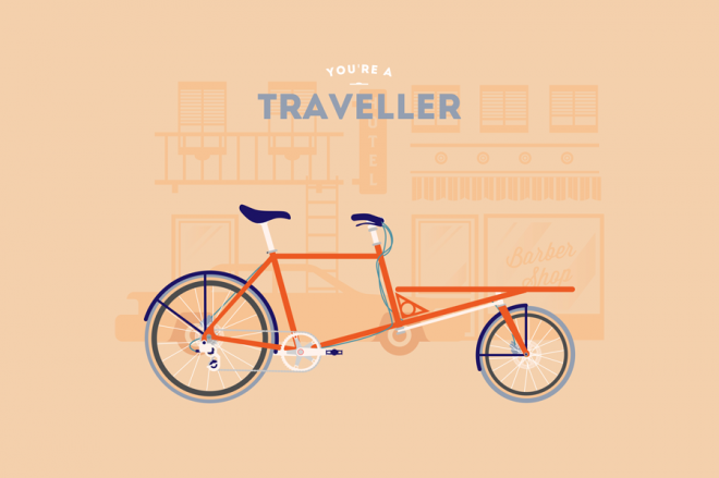 Cyclemon -Ilustración - traveller