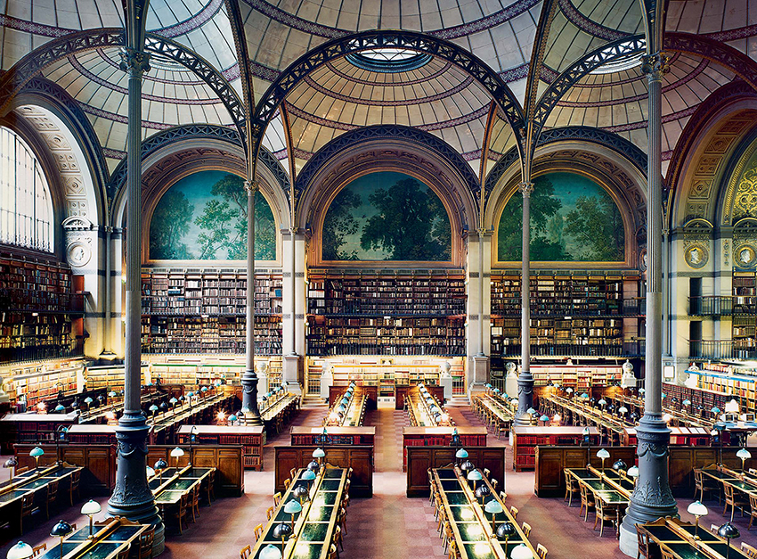 fotografía Candida Höfer Bibliothèque Nationale de France