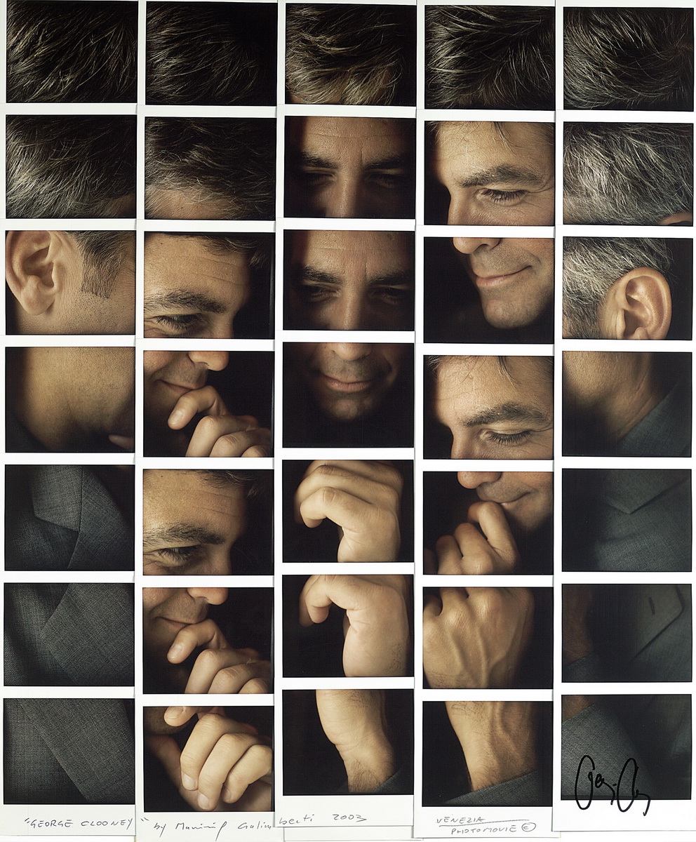 Fotografía - Maurizio Galimberti - Mosaicos polaroid - George-Clooney