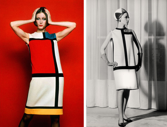 La moda muerde al arte, Yves Saint Laurent, Mondrian