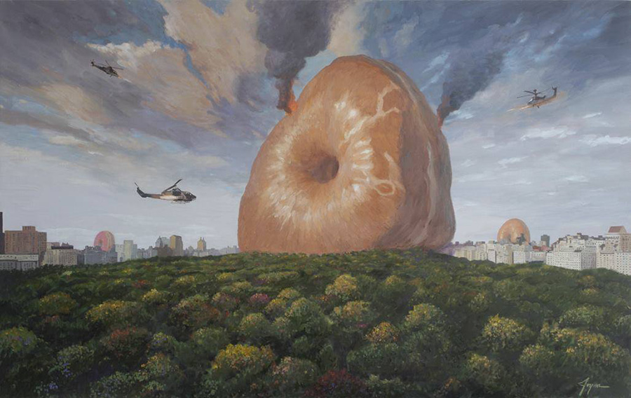 Ilustración Eric Joyner, robots y donuts 5